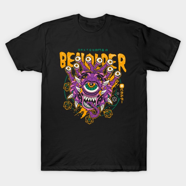 Beholder and Dices T-Shirt by logozaste